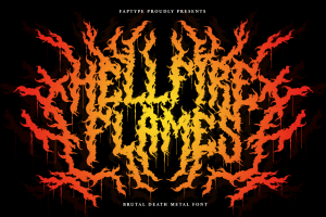 Hellfire Flames | Death Metal Font