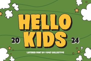 Hello Kids – Fun and Playful Game Cartoon Font