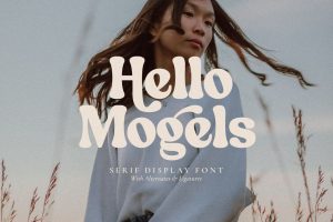 Hello Mogels – Funky Serif Display Font