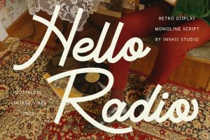 Hello Radio – Vintage Monoline Script