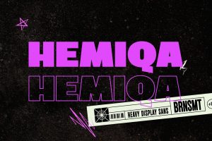 Hemiqa – A Heavy Sans Serif