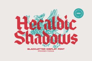 Heraldic Shadows – Blackletter Display Font