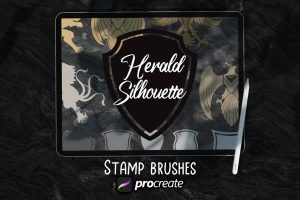 Heraldic Stamp Brush Procreate