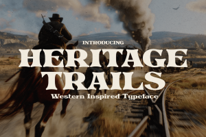 Heritage Trails – Western Typeface
