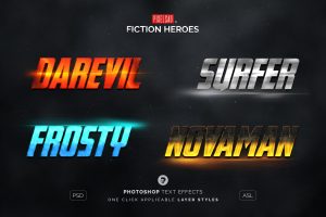 Heroes 05 – Action Game Text Effects