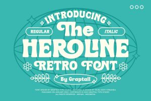Heroline – Retro Font
