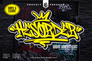 Hesorder – Urban Graffiti Font