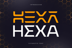 Hexa – Futuristic Font
