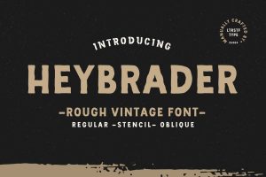 Heybrader Vintage Font