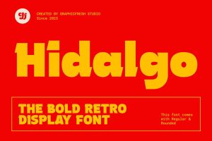 Hidalgo – The Retro Display Font