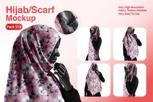 High-Resolution Hijab & Scarf Mockups