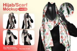 Hijab and Scarf Mockup Pack