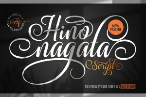 Hino Nagata Modern Calligraphy Font