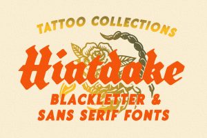 Hintdake – Tattoo Blackletter Font