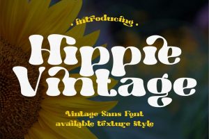 Hippie Vintage – Vintage Sans Font