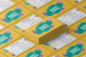 Hipster Sticker Business Card