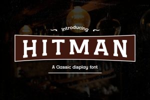 HITMAN – Vintage Western Font