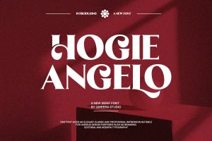 Hogie Angelo – Elegant Luxury Logo Font