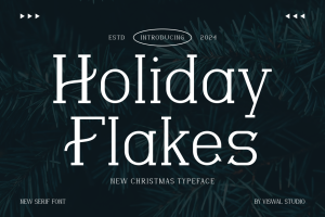 Holiday Flakes – Christmas Font
