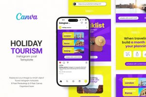 Holiday Tourism Instagram Post Templates