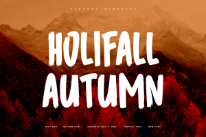 Holifall Autumn – Tropical Fall Font