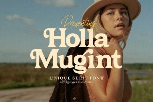 Holla Mugint – Unique Serif Font
