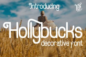 Hollybucks – decorative font