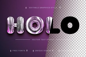 Holo – Editable Text Effect, Font Style