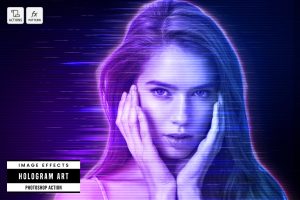 Hologram Art Photoshop Effect