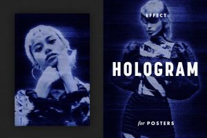 Hologram Effect for Posters
