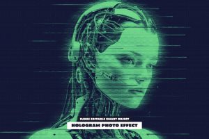 Hologram Photo Effect