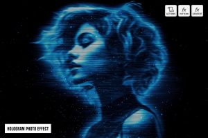 Hologram Photo Effect