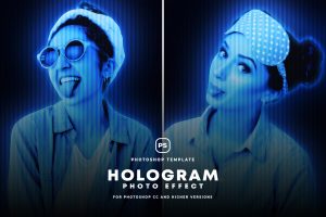 Hologram Photo Effect