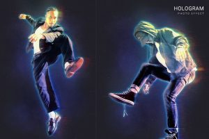 Hologram Photo Effect
