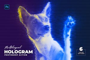 Hologram Photoshop Action
