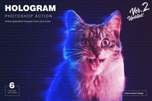 Hologram Photoshop Action