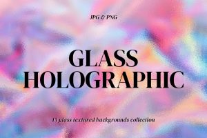 Holographic Glass Abstract Backgrounds