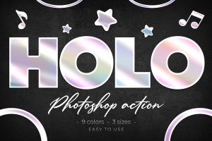 Holographic Photoshop Action