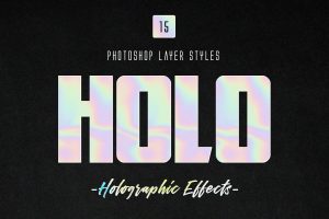Holographic Photoshop Layer Styles
