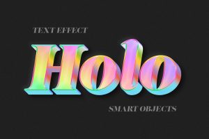 Holographic Text & Logo Effect