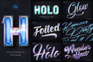 Holographic Text Effects