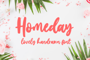 Homeday – Cute Script Font