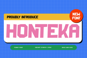 Honteka – Retro & Funky Font