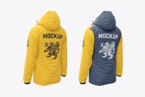 Hooded Windbreaker Mockup
