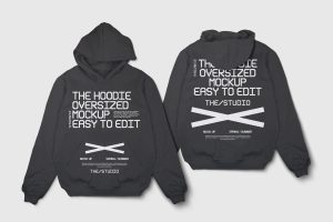Hoodie Flatlay Mockup