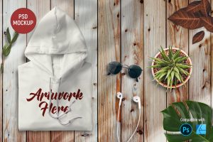Hoodie Folded Mockup