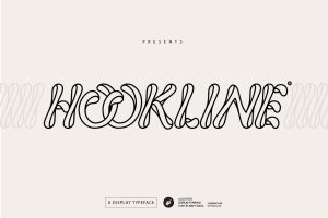 HOOKLINE Monogram rounded logo font