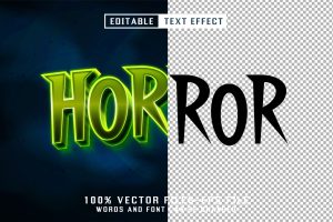 Horror 3d Text – Editable Text Effect