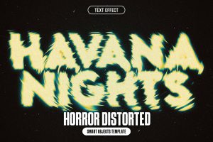 Horror Distorted Text Effect