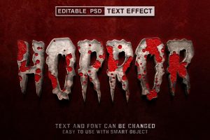 Horror Editable Text Effect